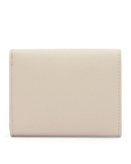 Loewe White Leather Anagram Trifold Wallet
