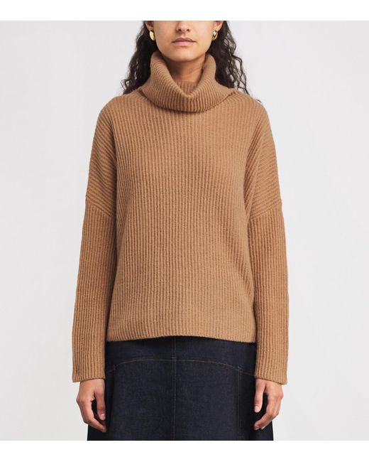 MAX&Co. Brown Cashmere Rollneck Sweater