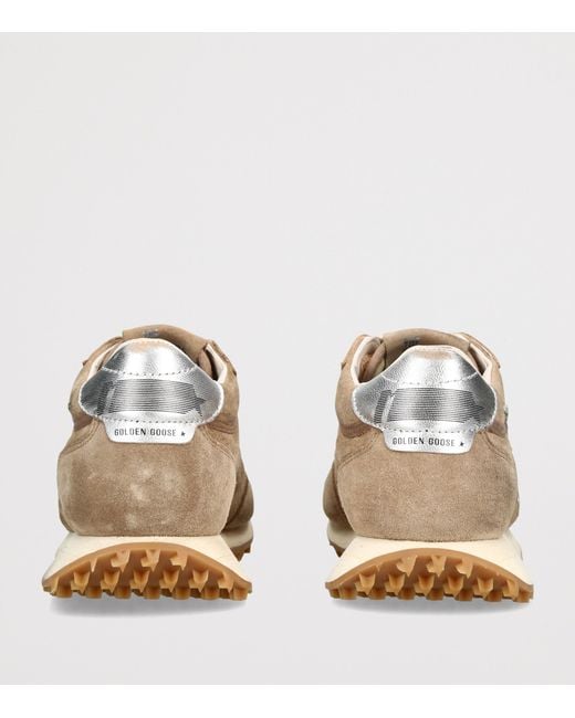 Golden Goose Deluxe Brand Natural Suede Marathon Sneakers