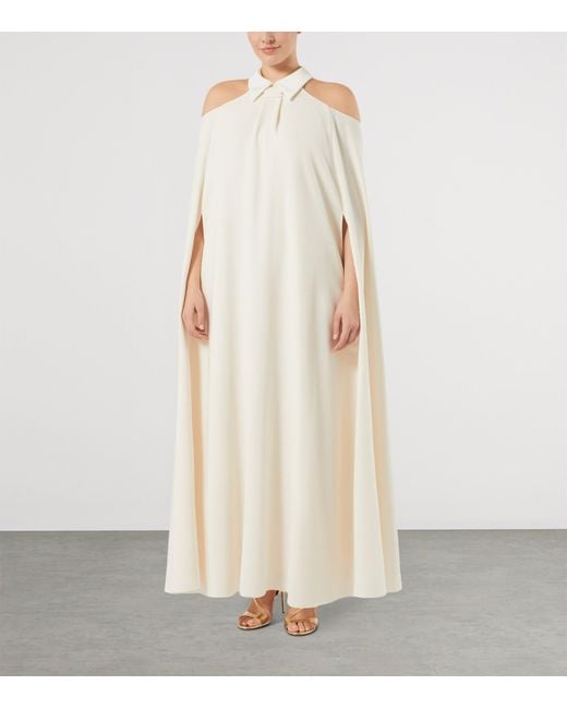 Marina Rinaldi White Cold Shoulder Maxi Dress