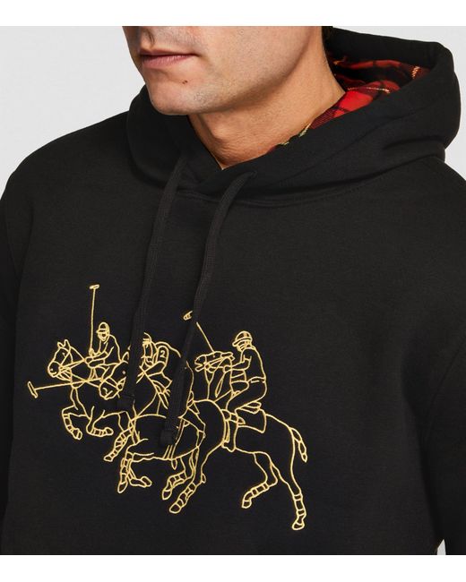 Polo Ralph Lauren Black Lunar New Year Polo Pony Hoodie for men