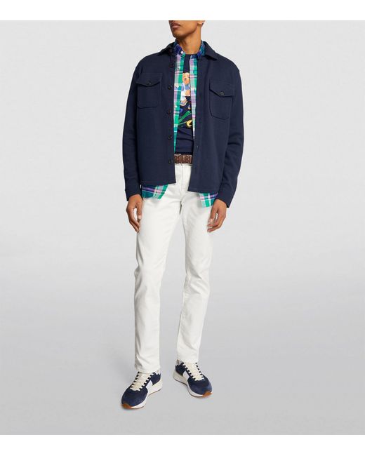Polo Ralph Lauren Blue Cotton-blend Overshirt for men