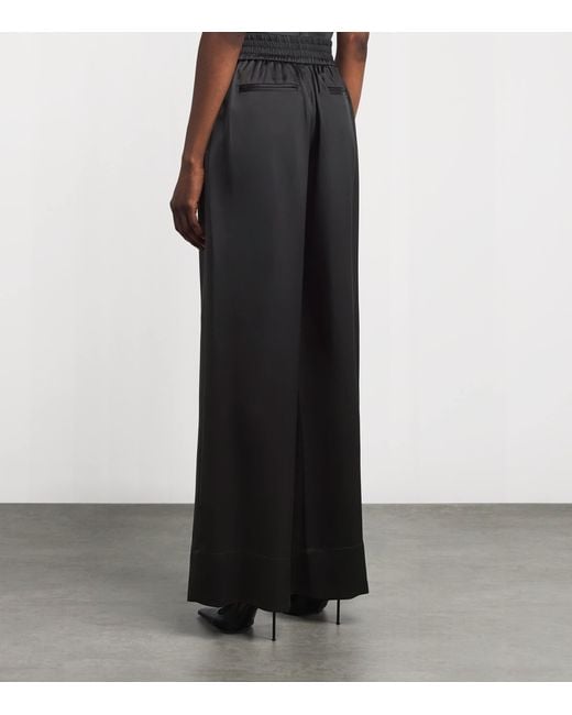 Joseph Black Satin Dijon Tailored Trousers