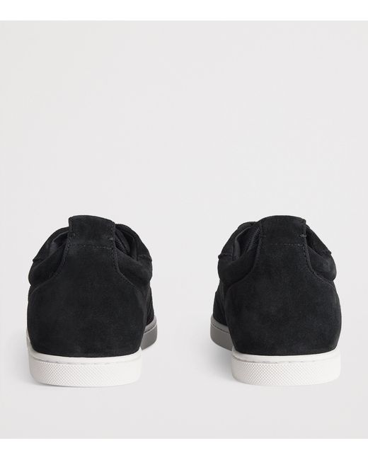 Christian Louboutin Black Tutti Rui Suede Sneakers for men