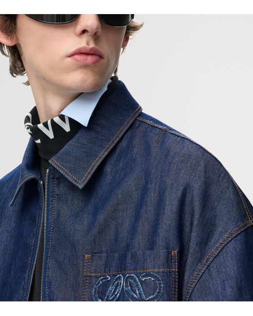 Loewe Blue Anagram Denim Jacket for men
