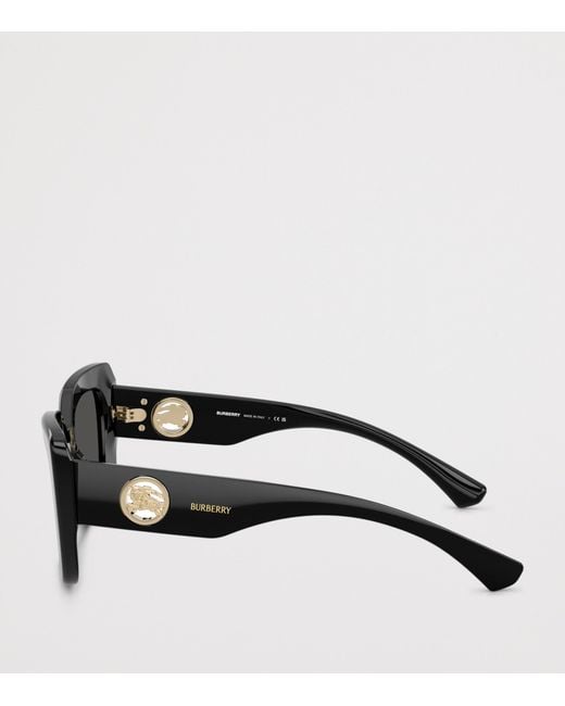 Burberry Black Acetate Be4476 Cat Eye Sunglasses