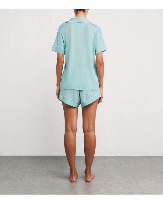 Eberjey Blue Gisele Short Pyjama Set