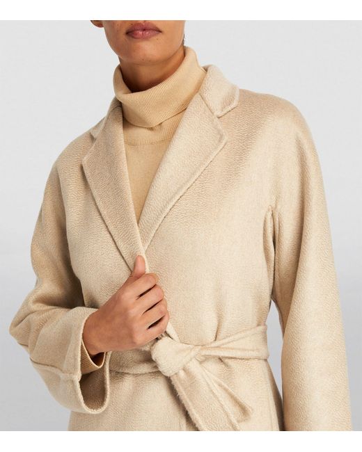 Max Mara Natural Cashmere Wrap Coat