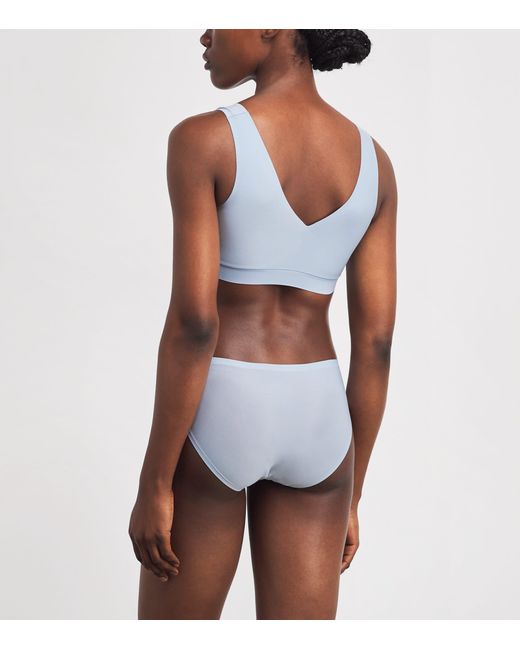 Chantelle Blue Softstretch Brazilian Briefs