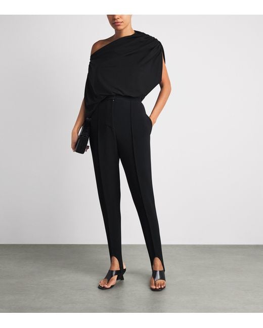 Wolford Black Fluid Drape Bodysuit