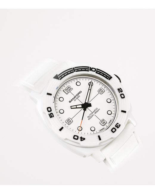 BAMFORD LONDON White Ceramic D-300 Dive Watch