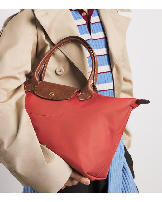 Longchamp Red Medium Le Pliage Original Handbag