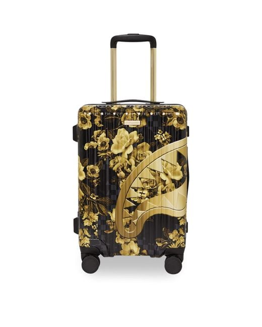 Sprayground Metallic Printed Check Cabin Suitcase