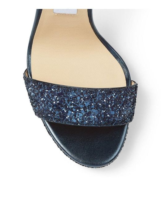 jimmy choo misty 120 glitter sandals