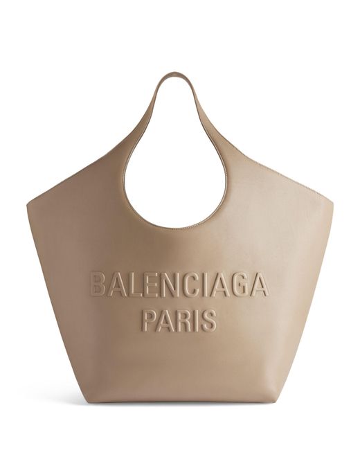 Balenciaga Brown Leather Mary-kate Tote Bag