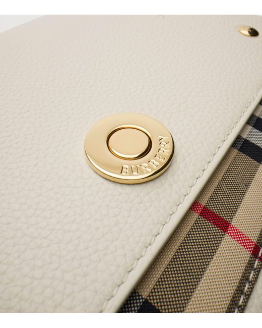 Burberry Natural Leather Note Cross-Body Bag