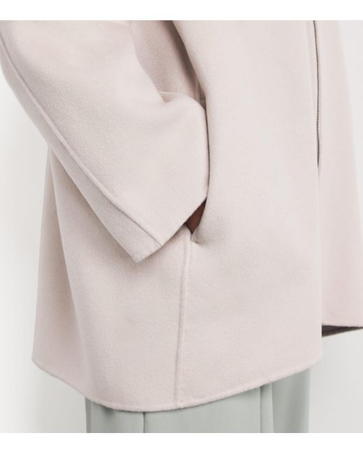 Iris Von Arnim Pink Wool-Cashmere Dance Slim Hoodie