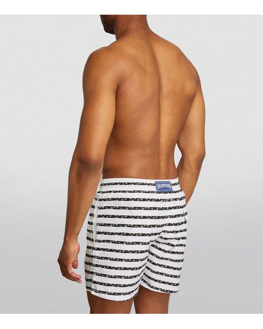 Vilebrequin Blue Striped Moorea Swim Shorts for men