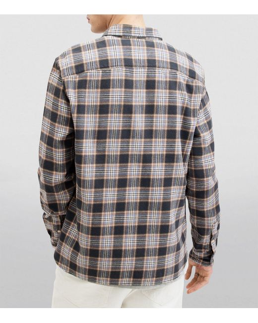 AllSaints Gray Ventana Long-sleeve Shirt for men