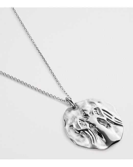 Monica Vinader White Sterling Virgo Zodiac Necklace