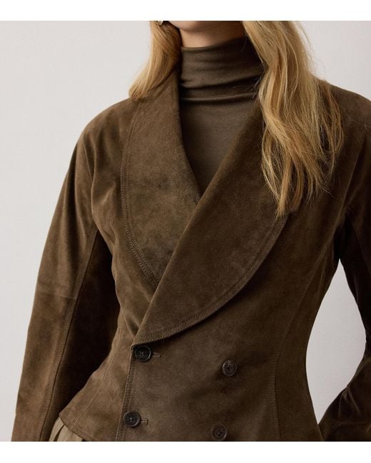 Ralph Lauren Brown Suede Trudie Jacket