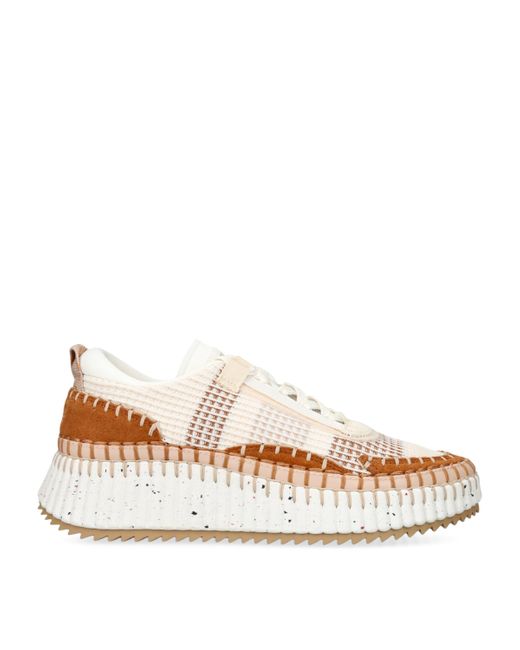 Chloé Natural Nama Runner Sneakers