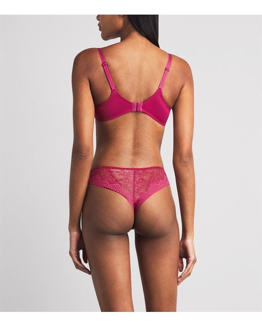 Chantelle Pink Lace Origins Full-Cup Bra