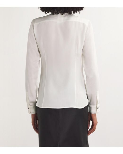 Max Mara White Silk Shirt