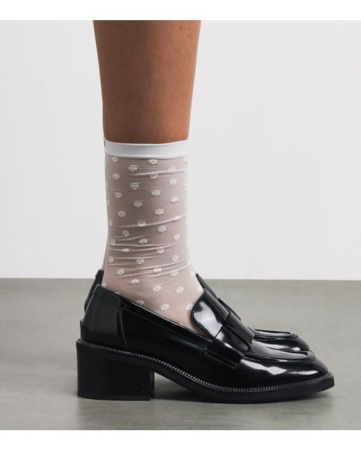 Wolford White Daisy Mid-Calf Socks