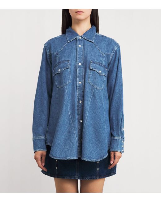 Polo Ralph Lauren Blue Denim Western Shirt