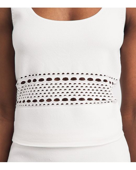 Jonathan Simkhai White Stretch-Jersey Fitzgerald Tank Top