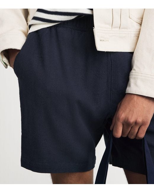 PAIGE Blue Elijah Shorts for men