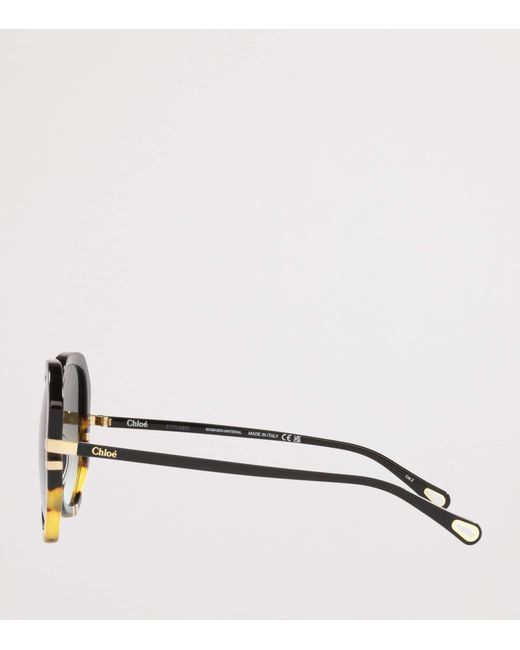 Chloé Green Ch0105S Rectangle Sunglasses