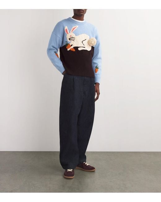 S.S.Daley Blue Daley Wool Bunny Hector Sweater for men