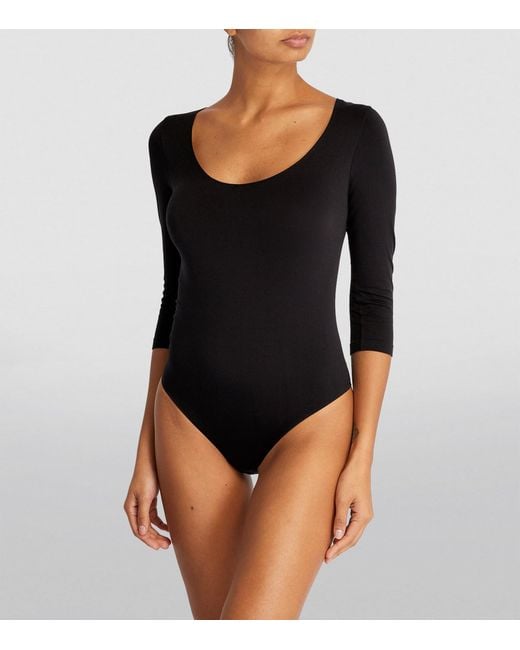 Falke Black Stringbody Bodysuit