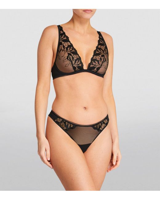Maison Lejaby Gray Sin Tanga Briefs