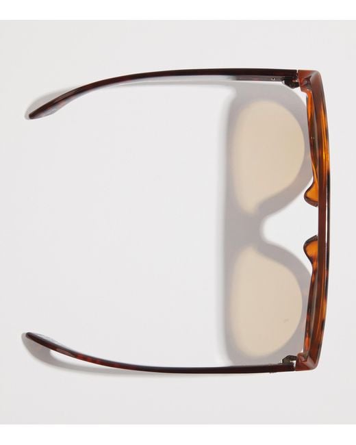 Le Specs Brown Dream Boat Aviator Sunglasses