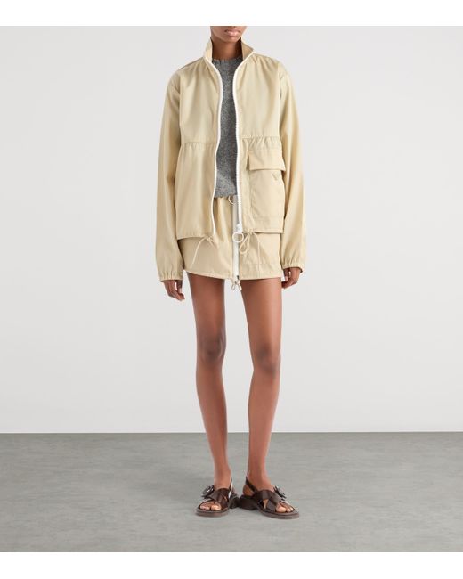 Prada Natural Re-Nylon Blouson Jacket