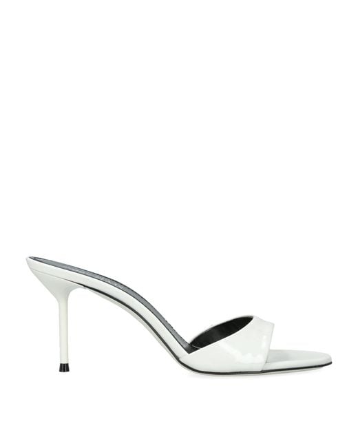 Paris Texas Metallic Patent Leather Lidia Mules 70