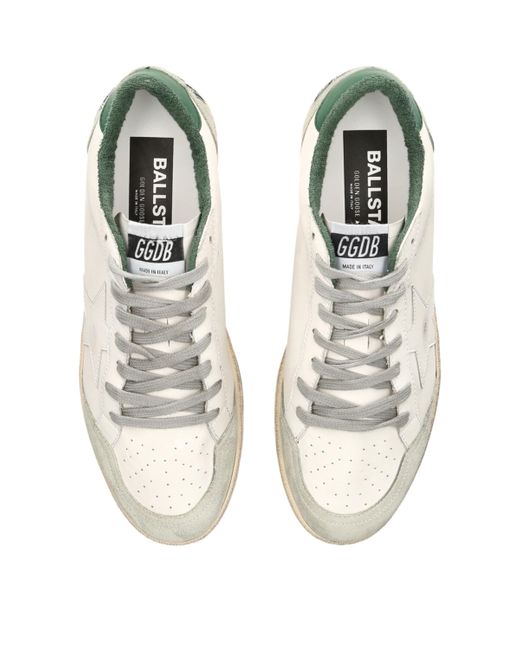 Golden Goose Deluxe Brand White Leather Ball Star Sneakers for men