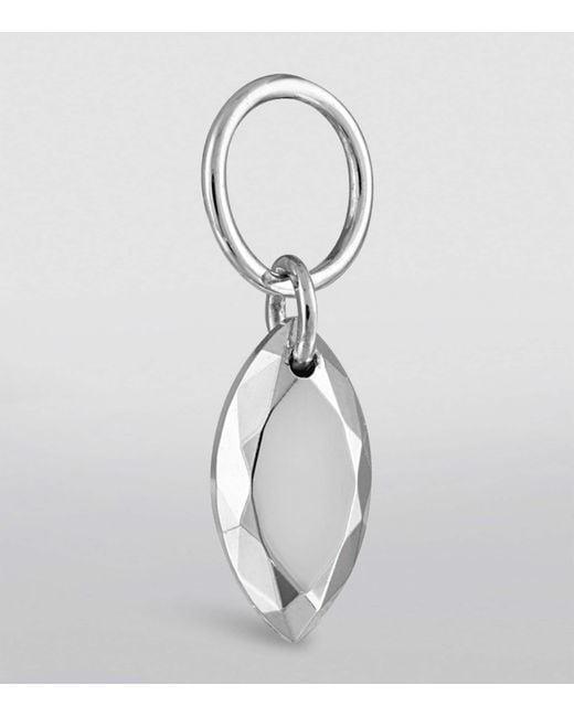 Maria Tash Metallic Faceted Marquise Charm