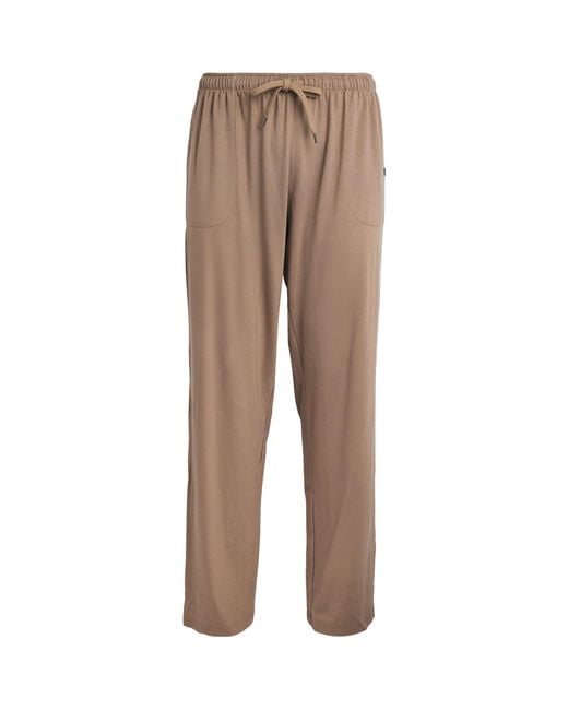 Derek Rose Natural Basel Lounge Trousers for men