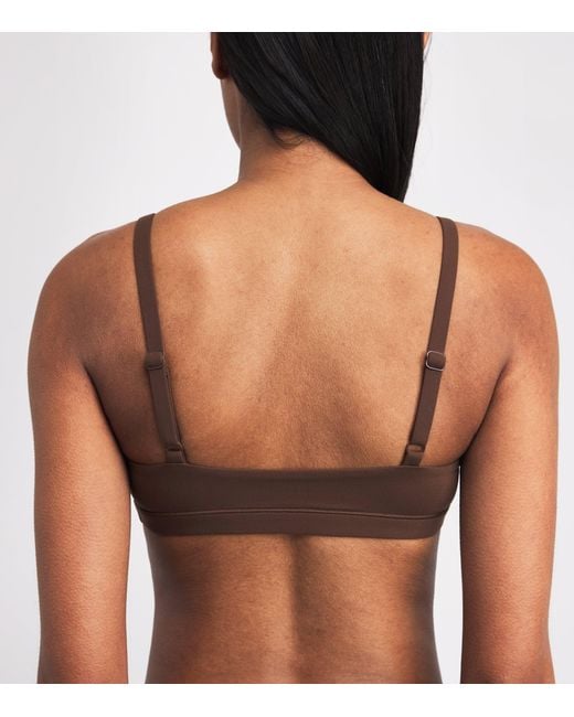 Skims Brown Fits Everybody Scoop-Neck Bralette