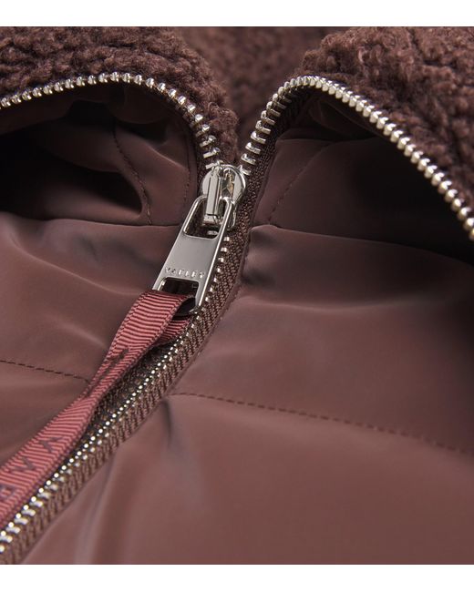 Varley Brown Down Roseville Puffer Jacket