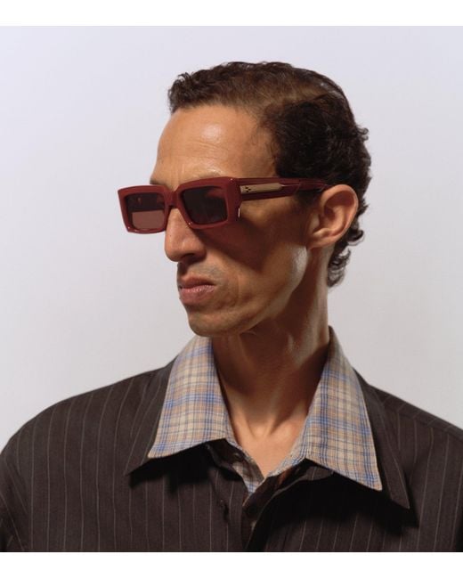 Jacques Marie Mage Purple Acetate Quant Sunglasses for men