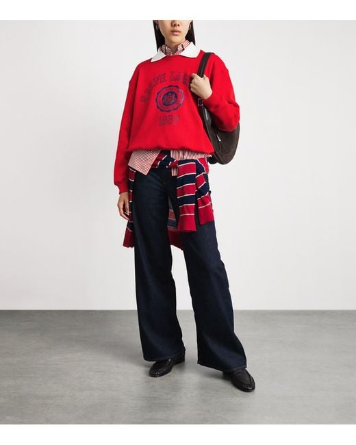 Polo Ralph Lauren Red Polo Crest Sweatshirt
