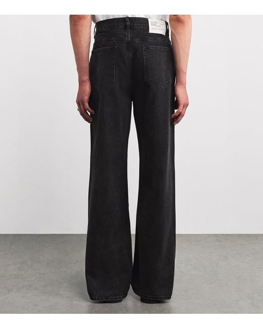 DOMREBEL Black Bootcut Jeans for men
