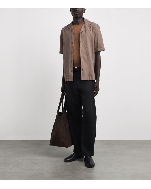 Sunspel Brown Supima Cotton Classic T-Shirt for men