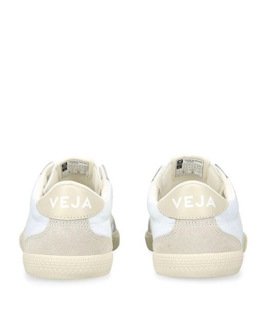 Veja White Suede Volley Sneakers