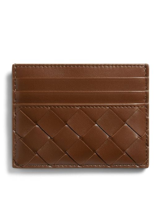 Bottega Veneta Brown Nappa Leather Card Holder
